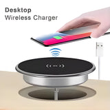 Desk Embeded Wireless Charger for iPhone 11 X Samsung S10 Xiaomi mi 9 Table Office 15W 10W 7.5W Qi Fast Pad Phone Charger 3.0