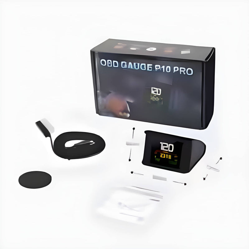P10 Pro Head Up Display On-board Computer Car Digital OBD2 Mileage OBD Driving Computer Display Speedometer Temperature Gauge